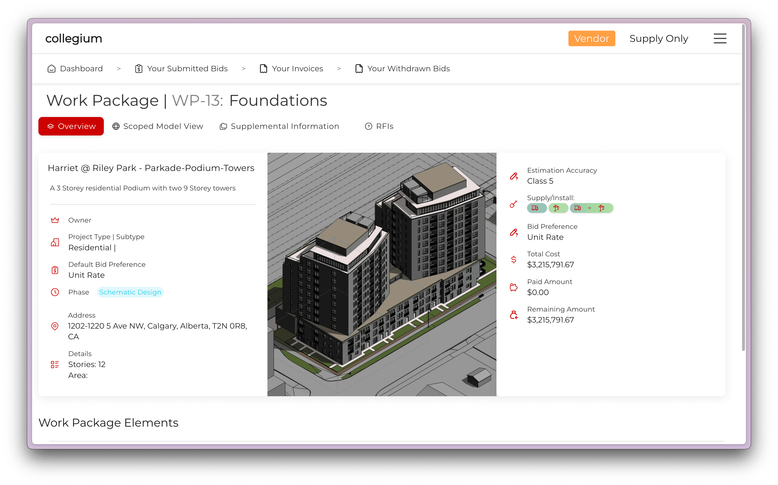 Collegium platform screenshot
