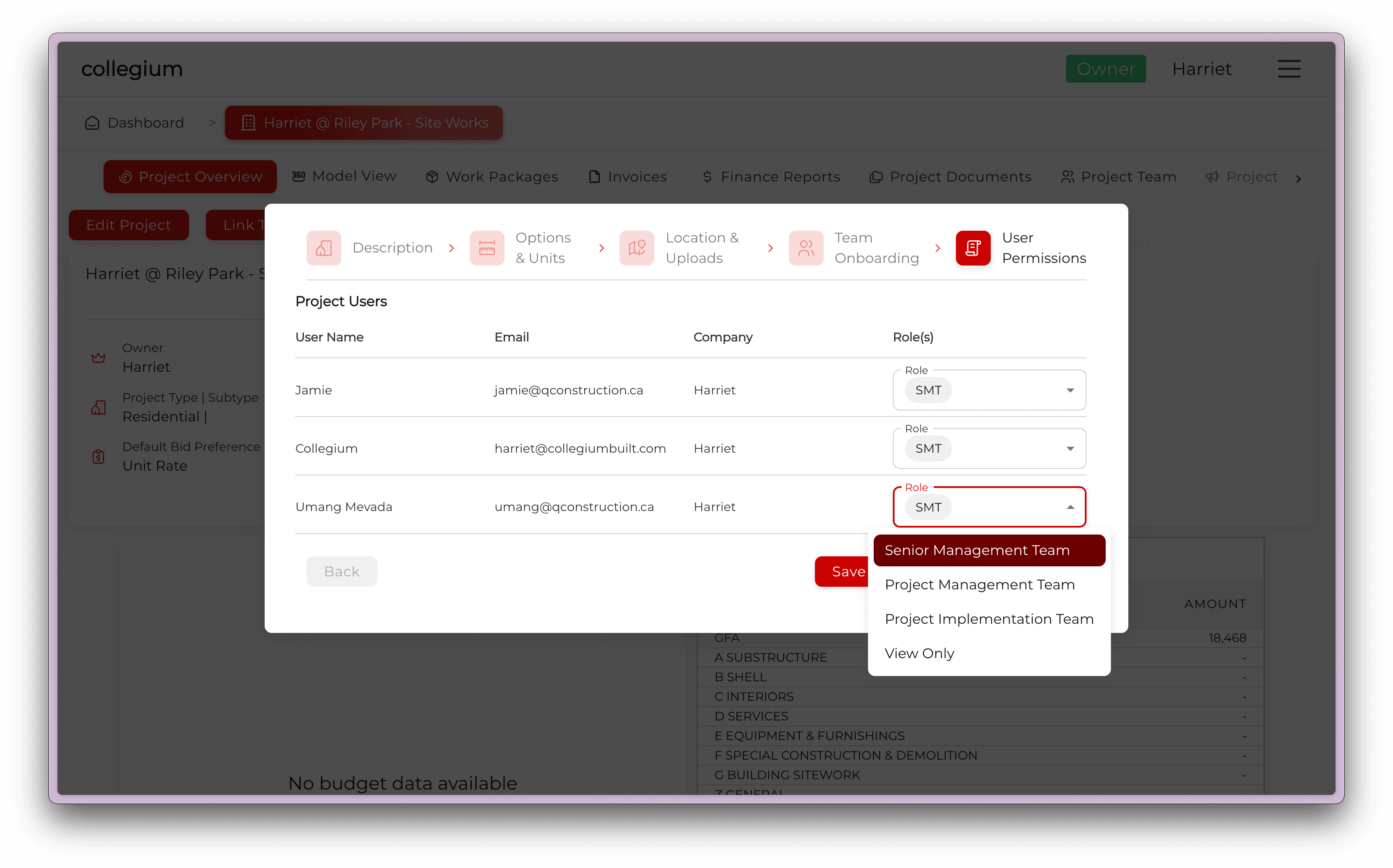 Collegium scoped model view